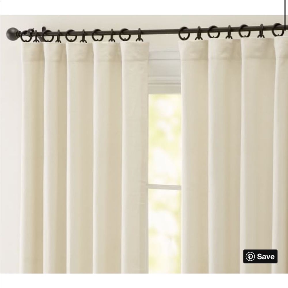 Pottery Barn Peyton Curtain Panel Set of 4